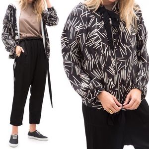 Raquel Allegra Matchstick Black Hoodie 0 XS